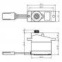 SH-0257MG Servo 2,2Kg 0,09s Aluminium Metalldrev Mikro-SAVÖX-SH-0257MG
