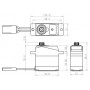 SH-0263MG Servo 2,2Kg 0,10s Aluminium Metalldrev Mikro-SAVÖX-SH-0263MG