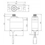 SW-0250MG Servo 5Kg 0,11s Metalldrev WP Mini-SAVÖX-SW-0250MG
