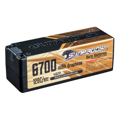 SUNPADOW - Li-Po Batteri 4S 14,8V 6700mAh 120C Gold - SUNPADOW