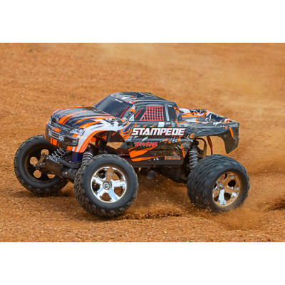 Radiostyrd bil Stampede 2WD 1/10 RTR TQ Orange med Batt/Laddare-TRAXXAS-36054-1OR