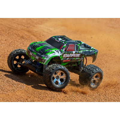 Radiostyrd bil Stampede 2WD 1/10 RTR TQ Grön utan Batt & Ladd-TRAXXAS-36054-4GRN