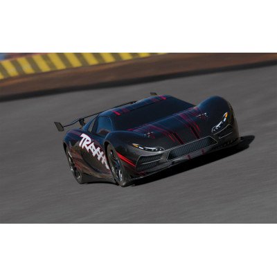Radiostyrd bil XO-1 Supercar 1/7 RTR TQi Telemetri TSM Svart-TRAXXAS-64077-3BLK