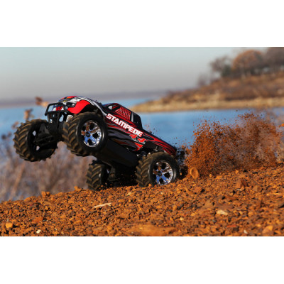 Radiostyrd bil Stampede 4x4 1/10 RTR TQ Röd - Med Batt/Laddare-TRAXXAS-67054-1RED