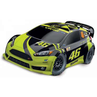 TRAXXAS - Ford Fiesta ST VR46 Rally 1/10 4WD RTR TQ med Batt &amp