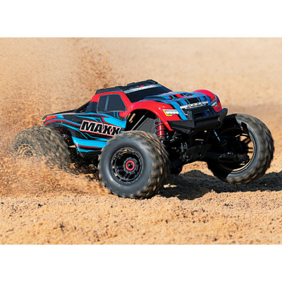 Maxx 4x4 1/10 RTR TQi Borstlös TSM Röd-X-TRAXXAS-89076-4REDX