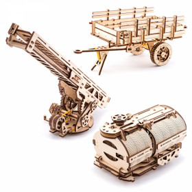Ugears Tank, stege och släp till lastbilen UGM-11 UGEARS Models - Ugears Set of Truck Additions - UGEARS Models