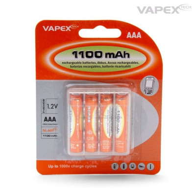 VAPEX - AAA/R3 Batteri NiMH 1100mAh 4-pack - VAPEX