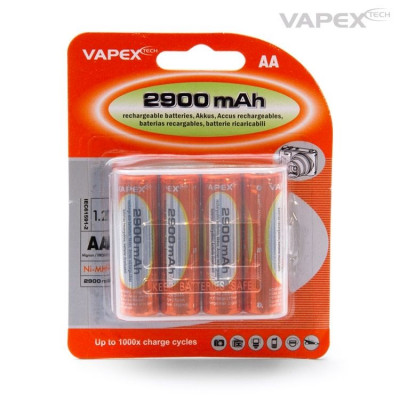VAPEX - AA/R6 Batteri NiMH 2900mAh 4-pack - VAPEX