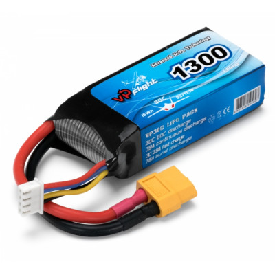 VAPEX - Li-Po Batteri 3S 11,1V 1300mAh 30C XT60-Kontakt - VAPEX