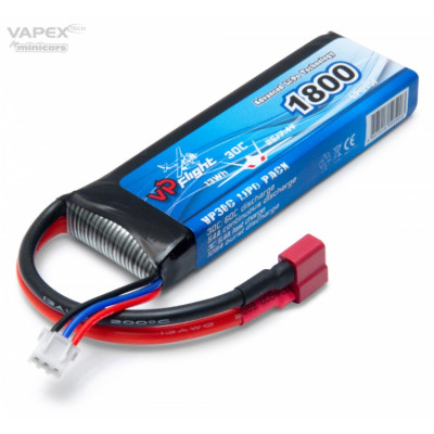 VAPEX - Li-Po Batteri 2S 7,4V 1800mAh 30C T-Kontakt - VAPEX