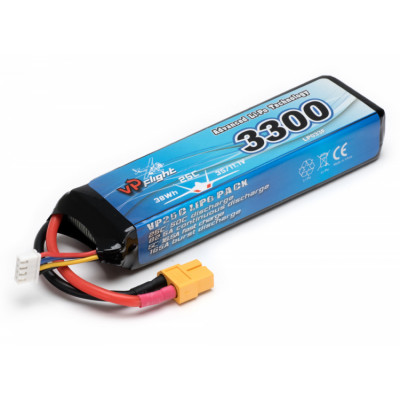 VAPEX - Li-Po Batteri 3S 11,1V 3300mAh 25C XT60-Kontakt - VAPEX