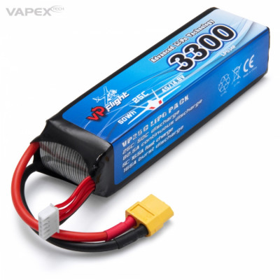 VAPEX - Li-Po Batteri 4S 14,8V 3300mAh 25C XT60-Kontakt - VAPEX