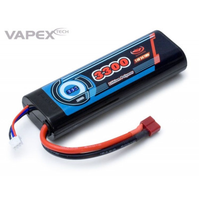VAPEX - Li-Po Batteri 2S 7,4V 3300mAh 30C T-kontakt - VAPEX