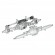 SCX10 II Diamond-Shaped Aluminum Alloy Front & Rear Axle Silver