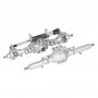 SCX10 II Diamond-Shaped Aluminum Alloy Front & Rear Axle Silver
