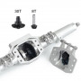 SCX10 II Diamond-Shaped Aluminum Alloy Front & Rear Axle Silver