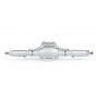 SCX10 II Diamond-Shaped Aluminum Alloy Front & Rear Axle Silver