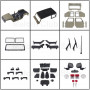 Kaross Kit 1:10 RC Crawler Scale JEEP Wrangler Rubicon Hard Top 313mm - Mörk Grön