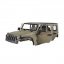 Kaross Kit 1:10 RC Crawler Scale JEEP Wrangler Rubicon Hard Top 313mm - Mörk Grön