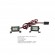 LED ramp 2st L-fäste med 4 LED-lampor/st 3 ljuslägen - RC Crawler Scale - 17.5mm