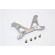 Bakre chassi stabilisator i aluminium till Axial SCX10 II - Silver