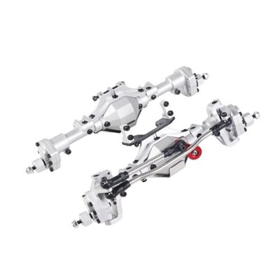 Drivaxel "Diamant" i aluminium till SCX10 II Fram- & Bakaxel - 2st/pkt - grå