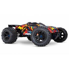 Radiostyrd bil E-REVO Brushless 4WD TQi TSM utan batt & laddare Solar Flare
