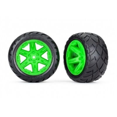 Däck & Fälg Anaconda/RXT Grön 2WD Bak (TSM-Rated) 2st - 6768G