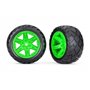 Däck & Fälg Anaconda/RXT Grön 2WD Bak (TSM-Rated) 2st - 6768G