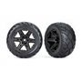 TRAXXAS - Däck & Fälgar 2,8" Anaconda/RXT Svart  4WD, 2WD Fram (TSM-Rated) 2st - 6775