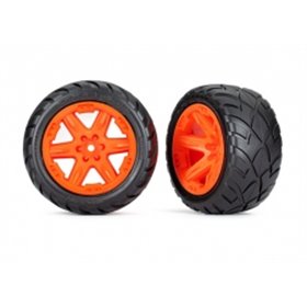 TRAXXAS - Däck & Fälgar 2,8" Anaconda/RXT Orange 4WD, 2WD Fram (TSM-Rated) 2st - 6775A