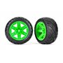TRAXXAS - Däck & Fälgar 2,8" Anaconda/RXT Grön 4WD, 2WD Fram (TSM-Rated) 2st - 6775G
