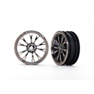 Fälg Fram Svart Krom (2)  Drag Slash