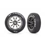 Däck & Fälg Fram Svart Krom (2)  Drag Slash