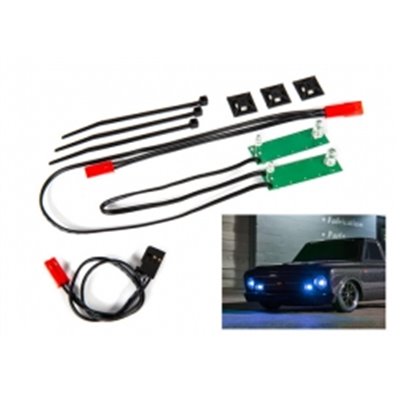 LED Ljus Fram Set Blå  Chevrolet C10