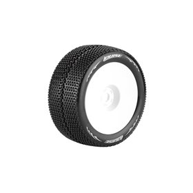 Däck & Fälg T-TURBO 1/8 Truggy Super Soft Vit 0-Offset (2)