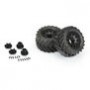 Demolisher 2.8" All Terrain Tires & Raid Black 6x30 Fälg (2) för Stampede® 2wd & 4wd FR
