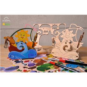 Ugears Segelbåt målarmodell - 4Kids Ugears Segelbåt - 4Kids