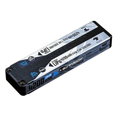 Li-Po Batteri 2S 7,4V 4200mAh 120C Slim Stick Platin