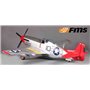 P-51D V8 Red Tail 1440mm spv UTGÅTT