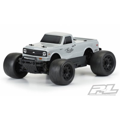 1972 Chevy C-10 Truck Kaross Tough-Color (Grå) till Stampede
