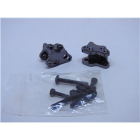 Främre & bakre länkarms fästen i aluminium till Axial SCX10 II - Titan