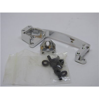 Servohållare i aluminium till Axial SCX10 II - Silver