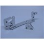 Servohållare i aluminium till Axial SCX10 II - Silver