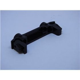 Främre hållare för kofongare i aluminium till Axial SCX10 II - Svart