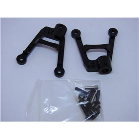 Bakre stötdämpartorn i aluminium till Axial SCX10 II - Svart