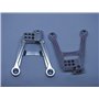 Bakre stötdämpartorn i aluminium till Axial SCX10 II - Silver