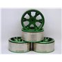1.9" beadlock fälgar i eloxerad aluminium till RC Crawler Scale 4st - Flake - Grön