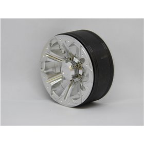 1.9" beadlock fälgar i eloxerad aluminium till RC Crawler Scale 4st - Hexo- Silver